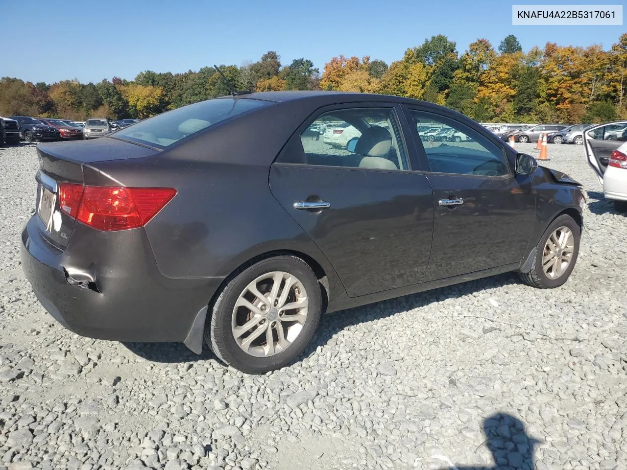 2011 Kia Forte Ex VIN: KNAFU4A22B5317061 Lot: 77183324