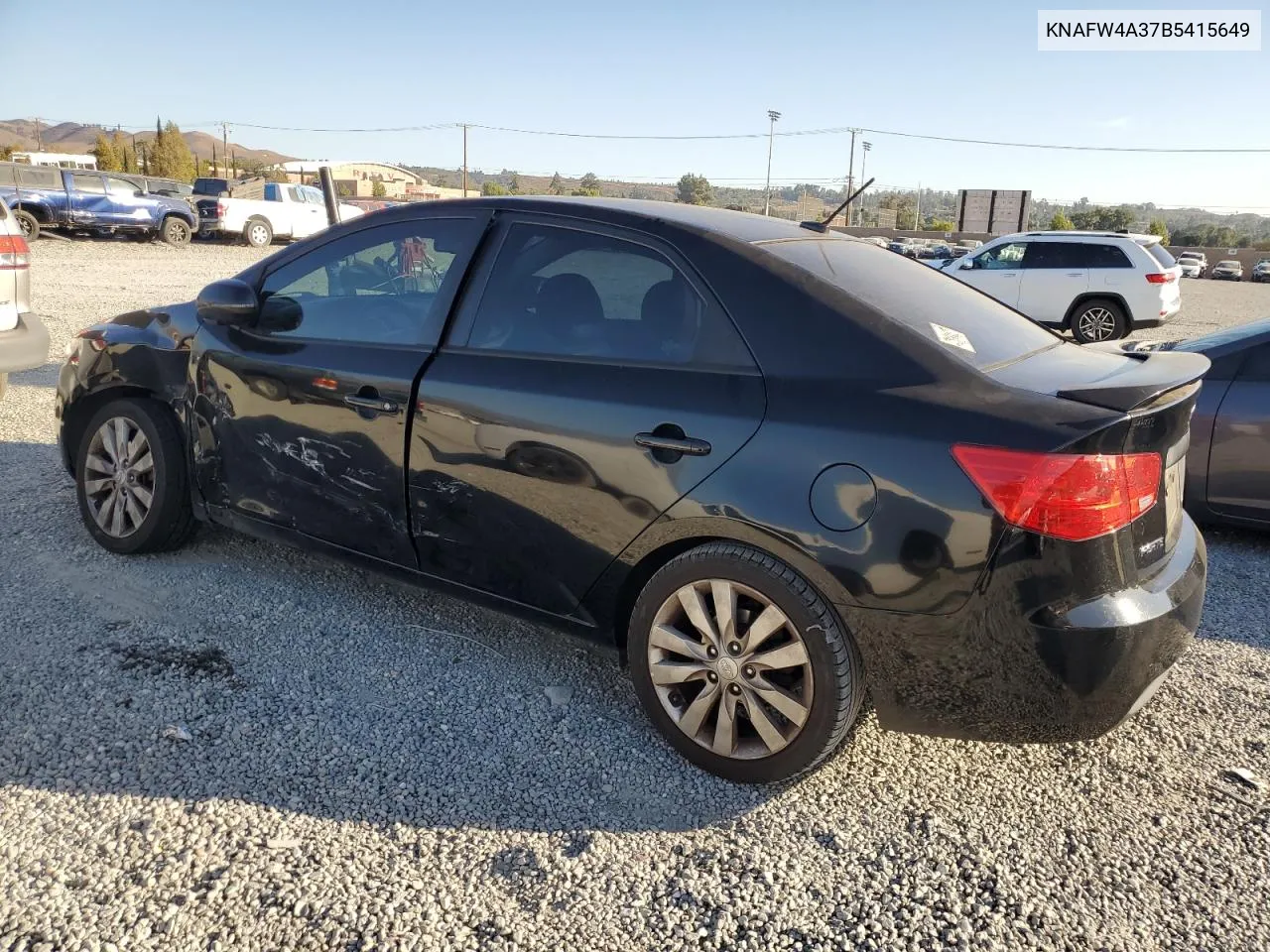 2011 Kia Forte Sx VIN: KNAFW4A37B5415649 Lot: 77486834