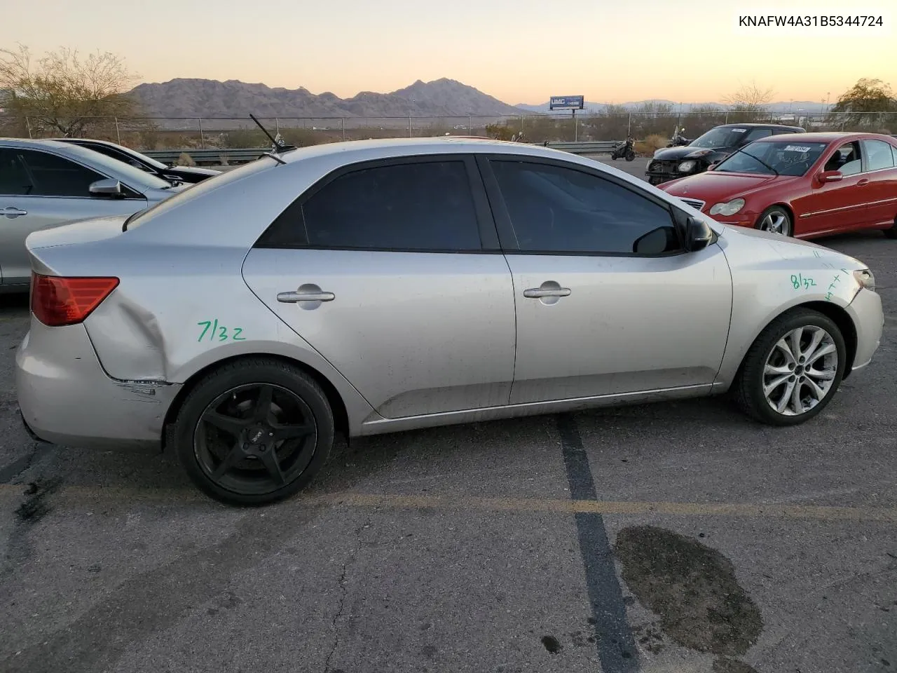 2011 Kia Forte Sx VIN: KNAFW4A31B5344724 Lot: 77702704