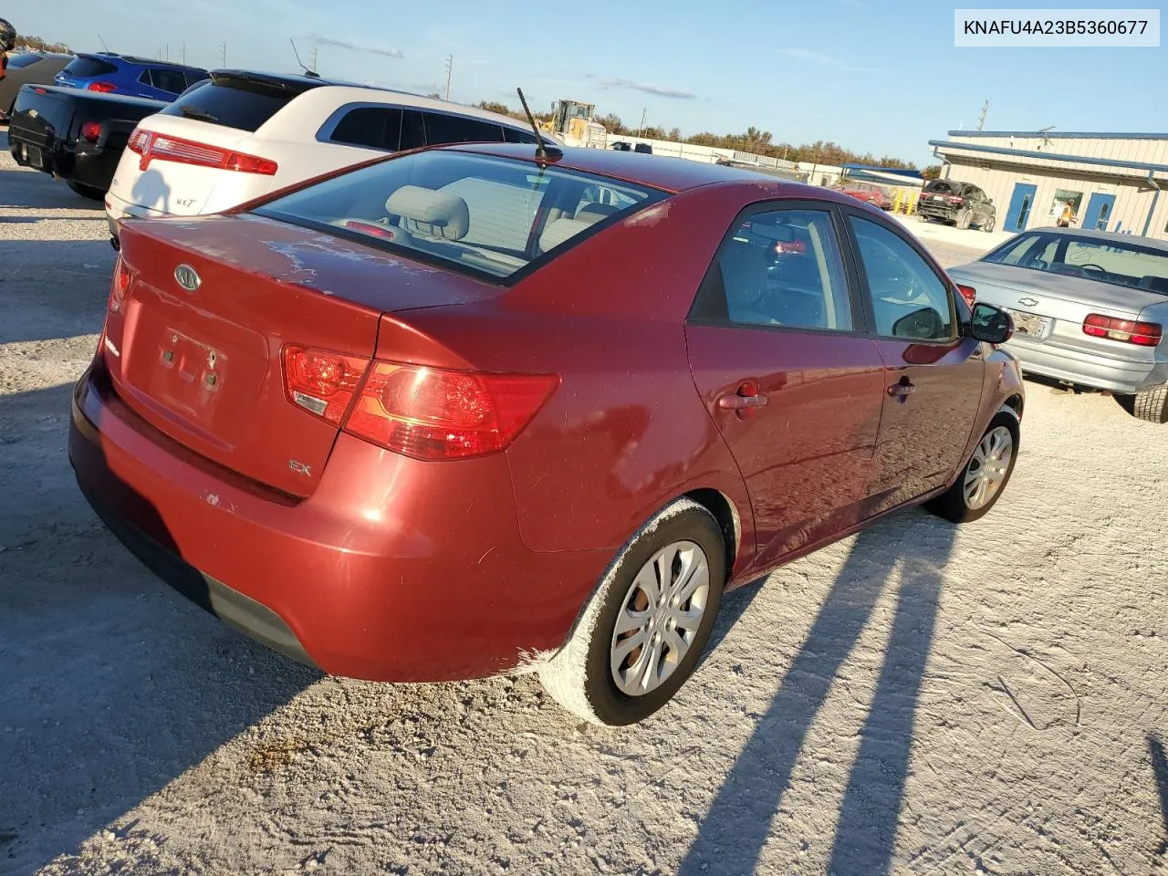 2011 Kia Forte Ex VIN: KNAFU4A23B5360677 Lot: 78149494