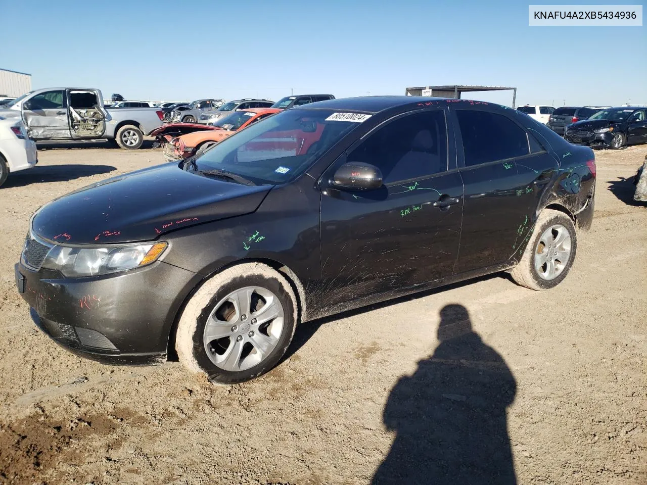 2011 Kia Forte Ex VIN: KNAFU4A2XB5434936 Lot: 80510024