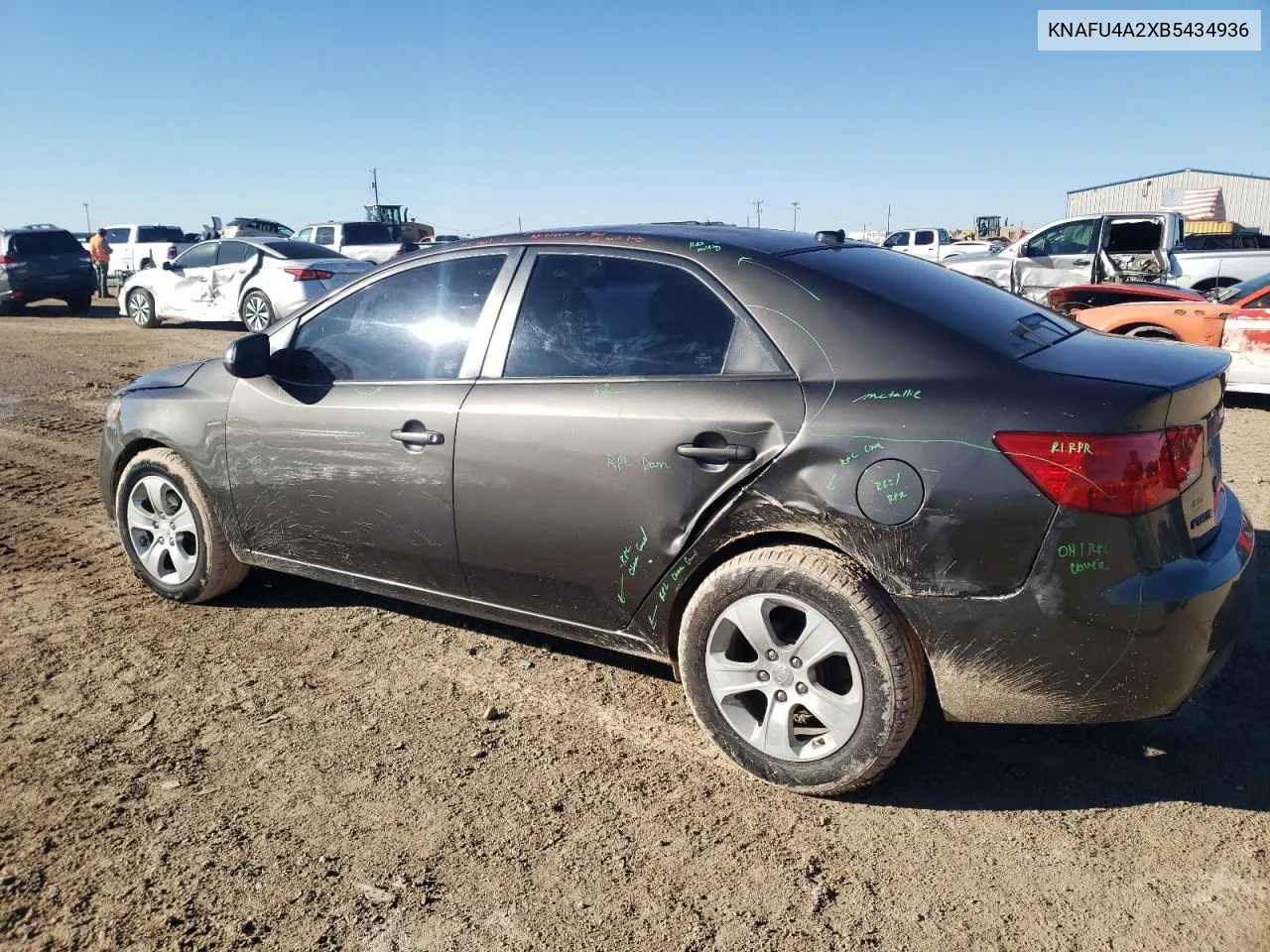 2011 Kia Forte Ex VIN: KNAFU4A2XB5434936 Lot: 80510024