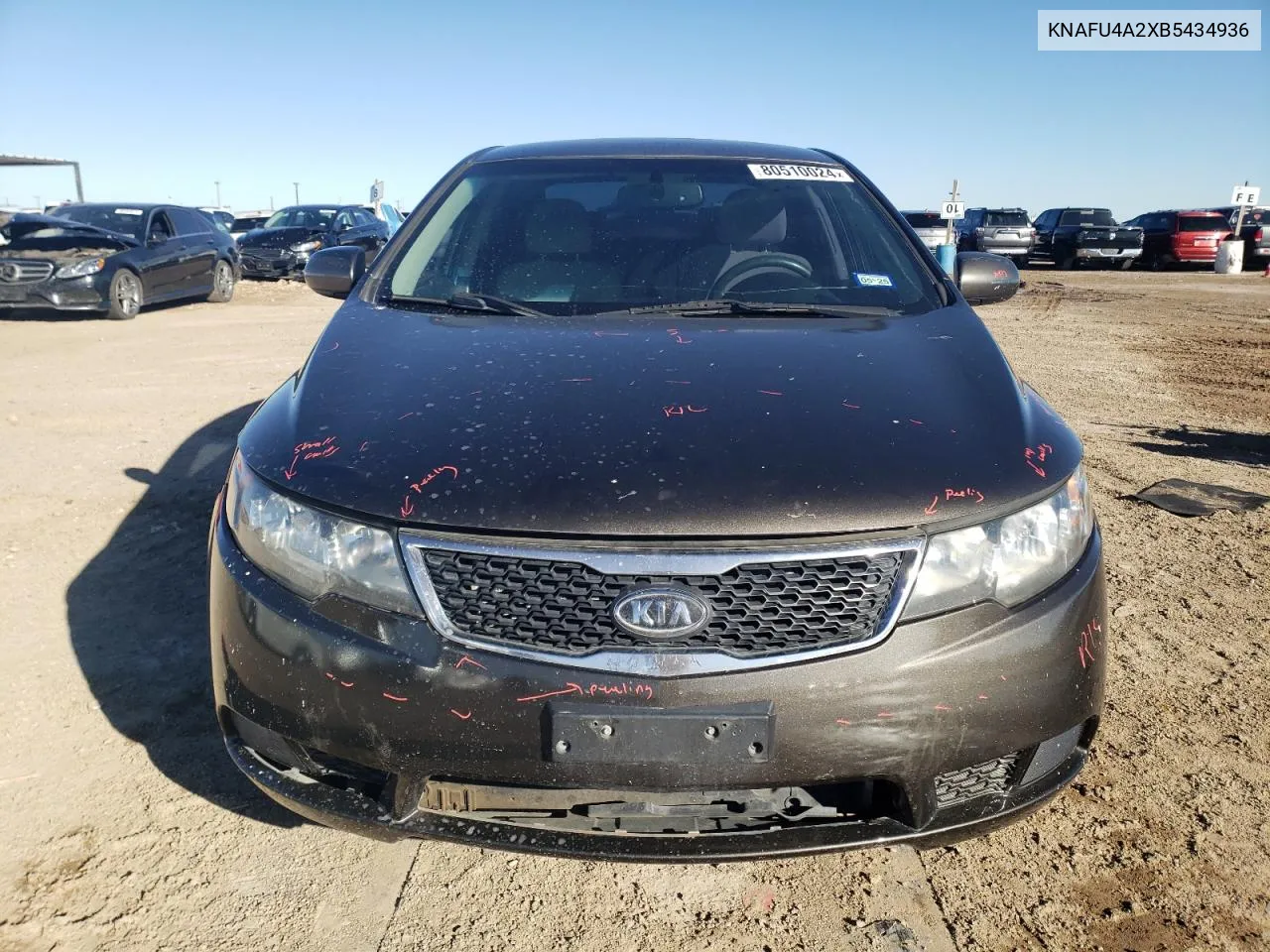 2011 Kia Forte Ex VIN: KNAFU4A2XB5434936 Lot: 80510024