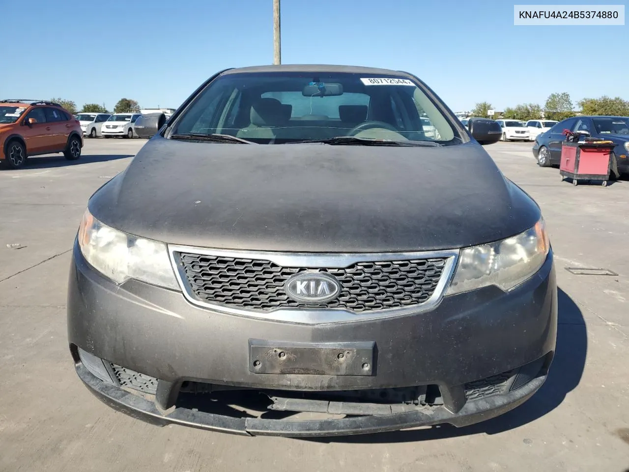 2011 Kia Forte Ex VIN: KNAFU4A24B5374880 Lot: 80712544