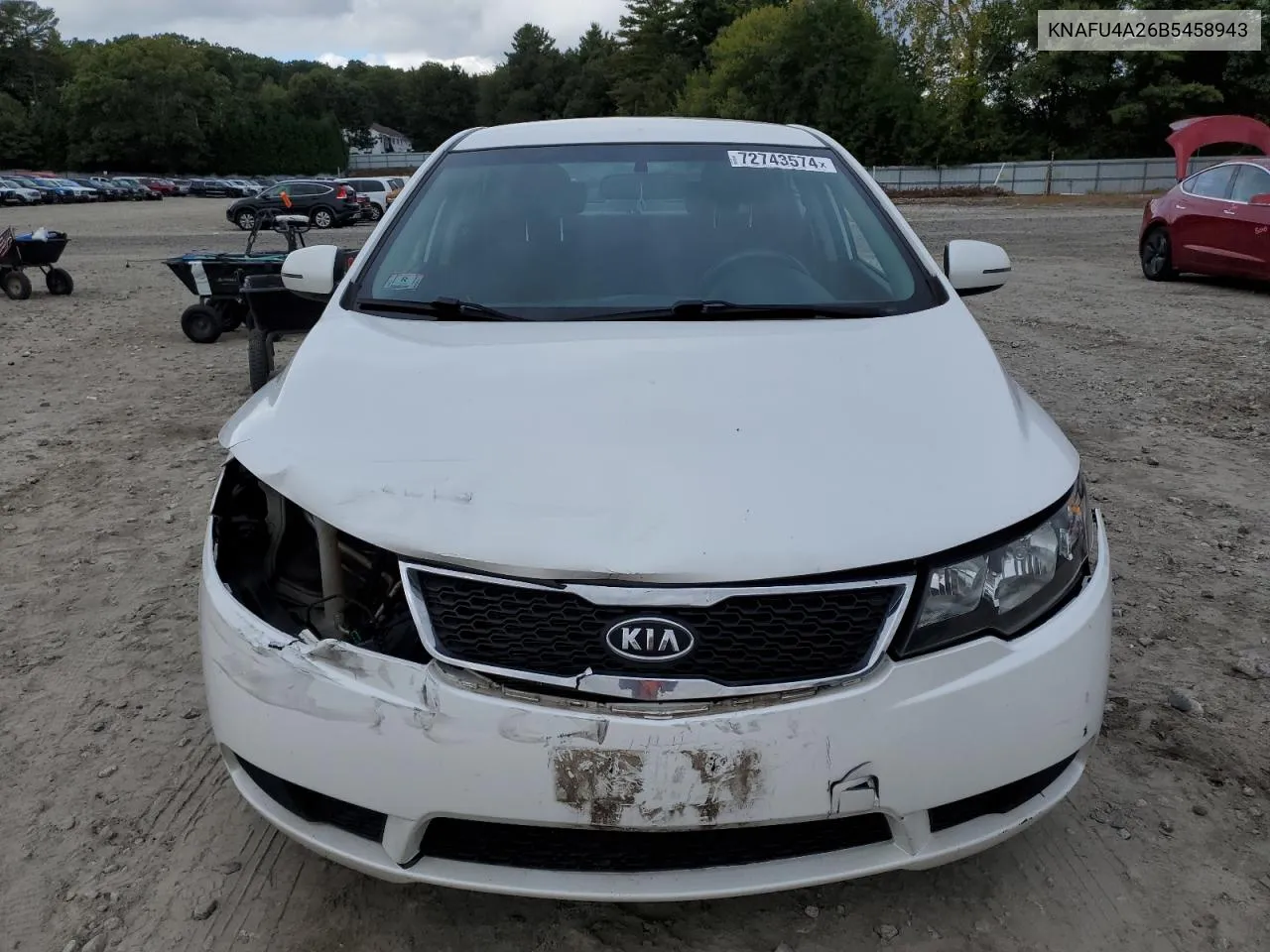 2011 Kia Forte Ex VIN: KNAFU4A26B5458943 Lot: 80950684