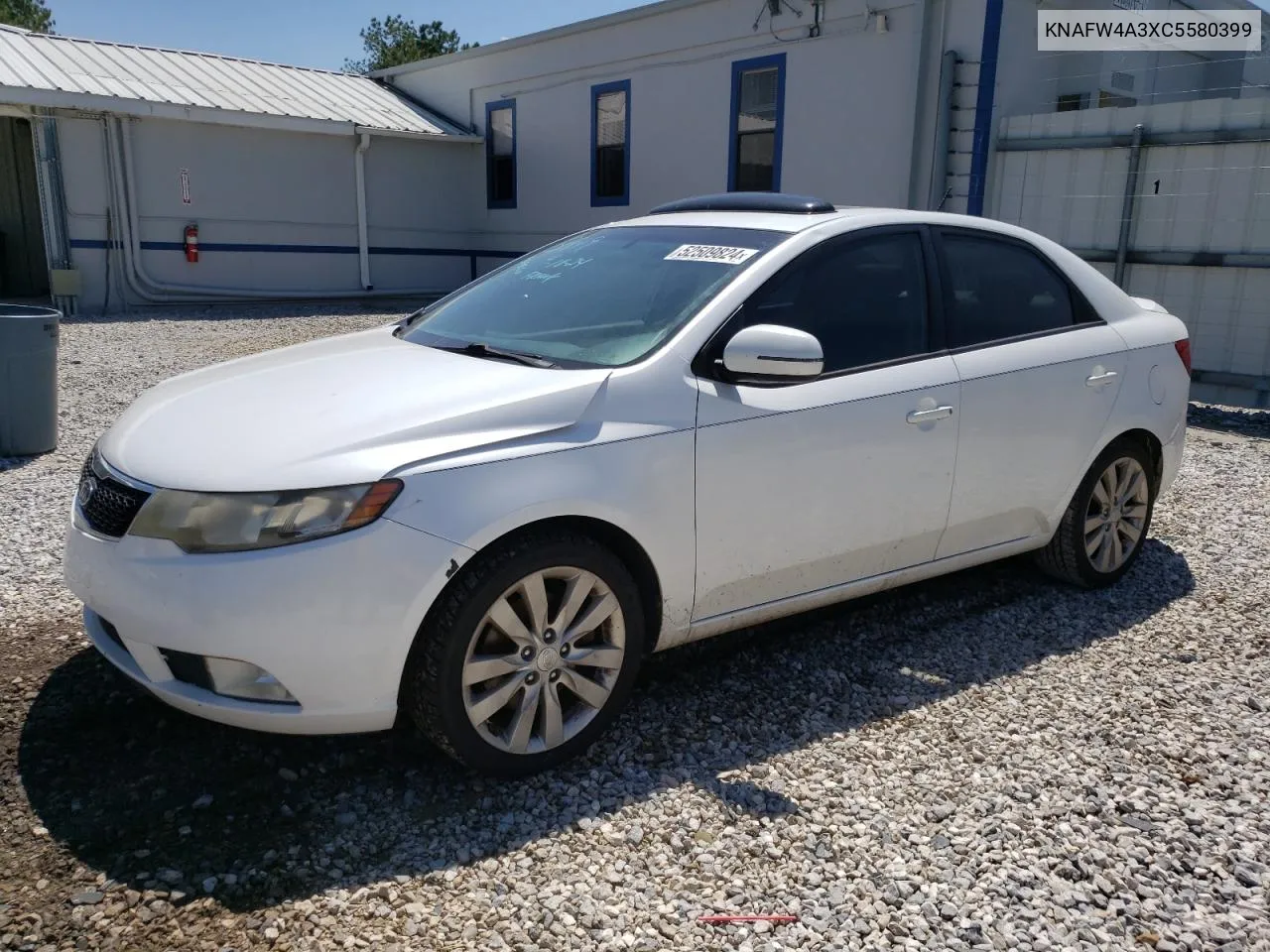 2012 Kia Forte Sx VIN: KNAFW4A3XC5580399 Lot: 52509824