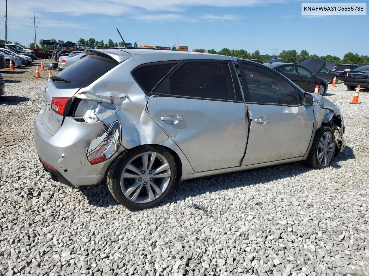 2012 Kia Forte Sx VIN: KNAFW5A31C5585738 Lot: 60973804