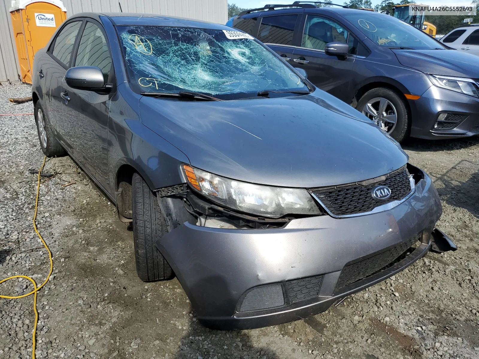 2012 Kia Forte Ex VIN: KNAFU4A26C5552693 Lot: 63602584