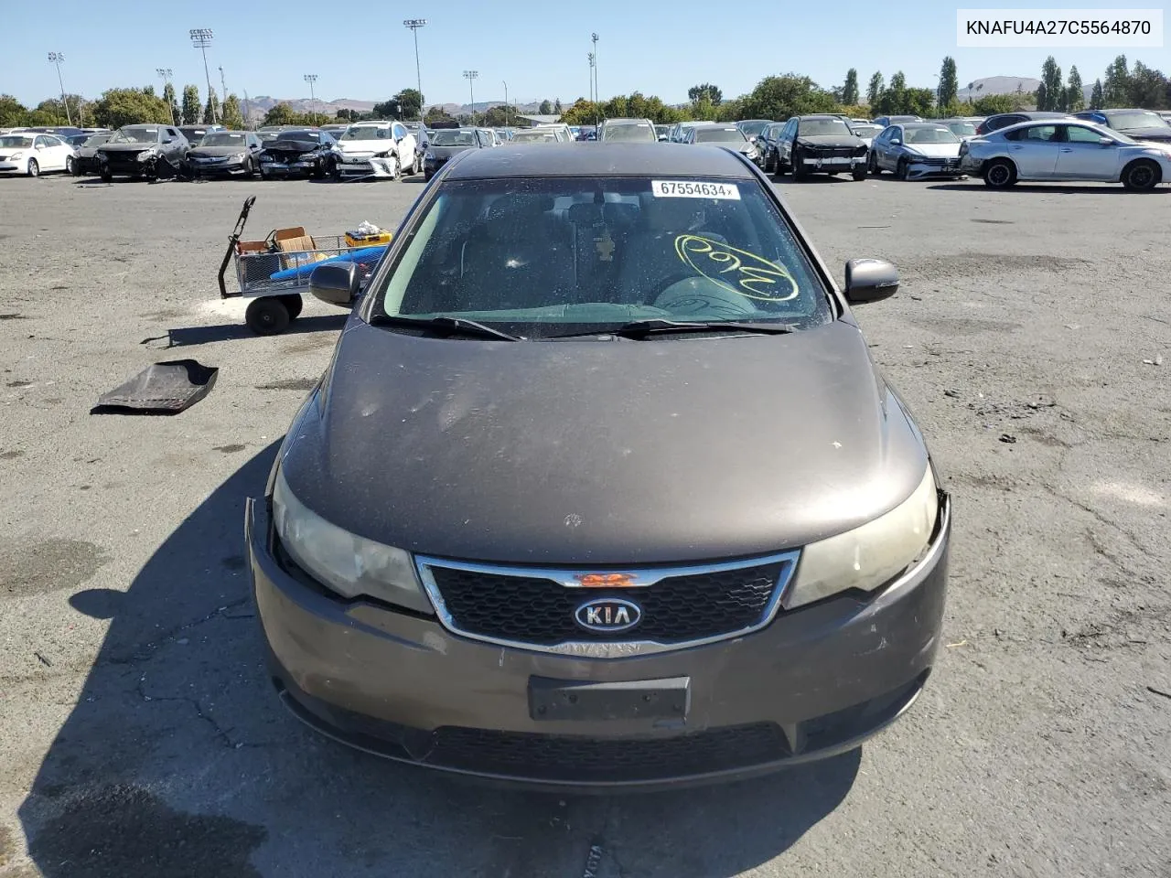 2012 Kia Forte Ex VIN: KNAFU4A27C5564870 Lot: 67554634