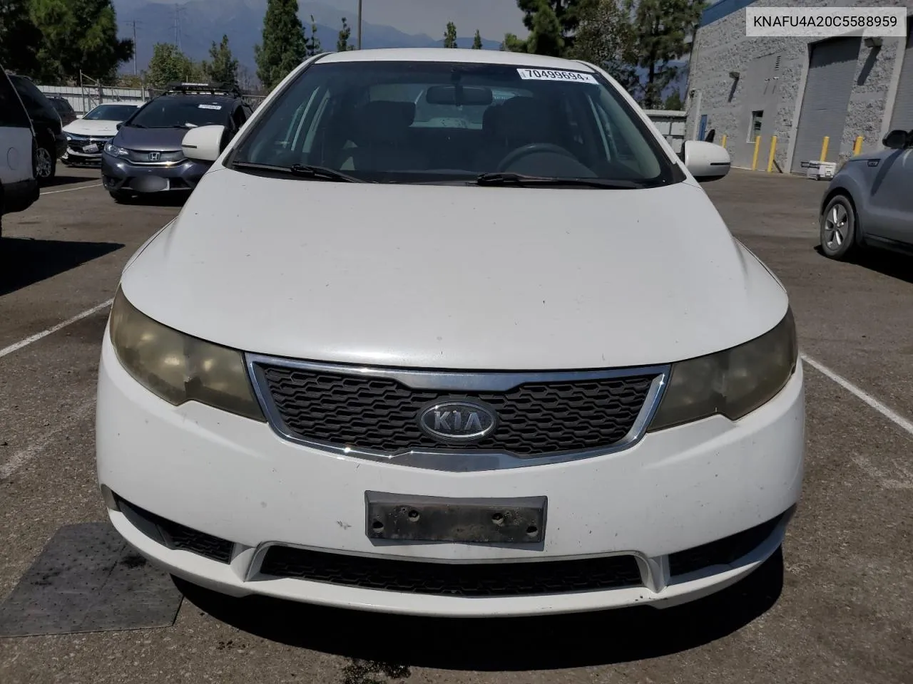 KNAFU4A20C5588959 2012 Kia Forte Ex