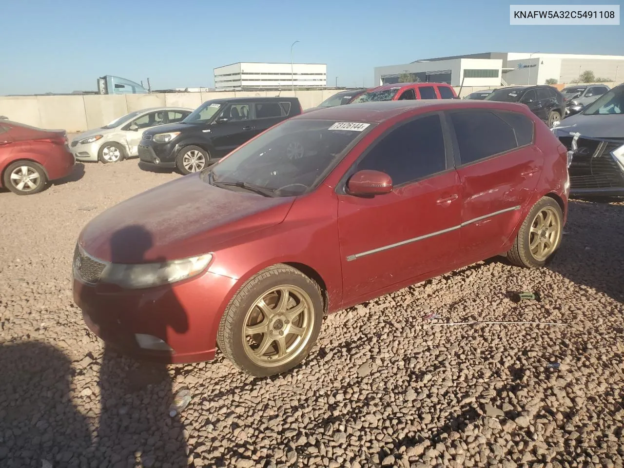 2012 Kia Forte Sx VIN: KNAFW5A32C5491108 Lot: 73126144