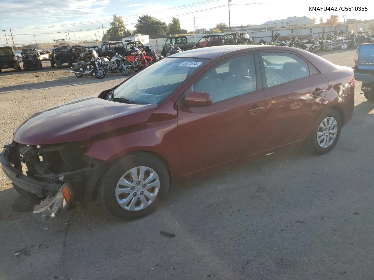 2012 Kia Forte Ex VIN: KNAFU4A27C5510355 Lot: 76011624