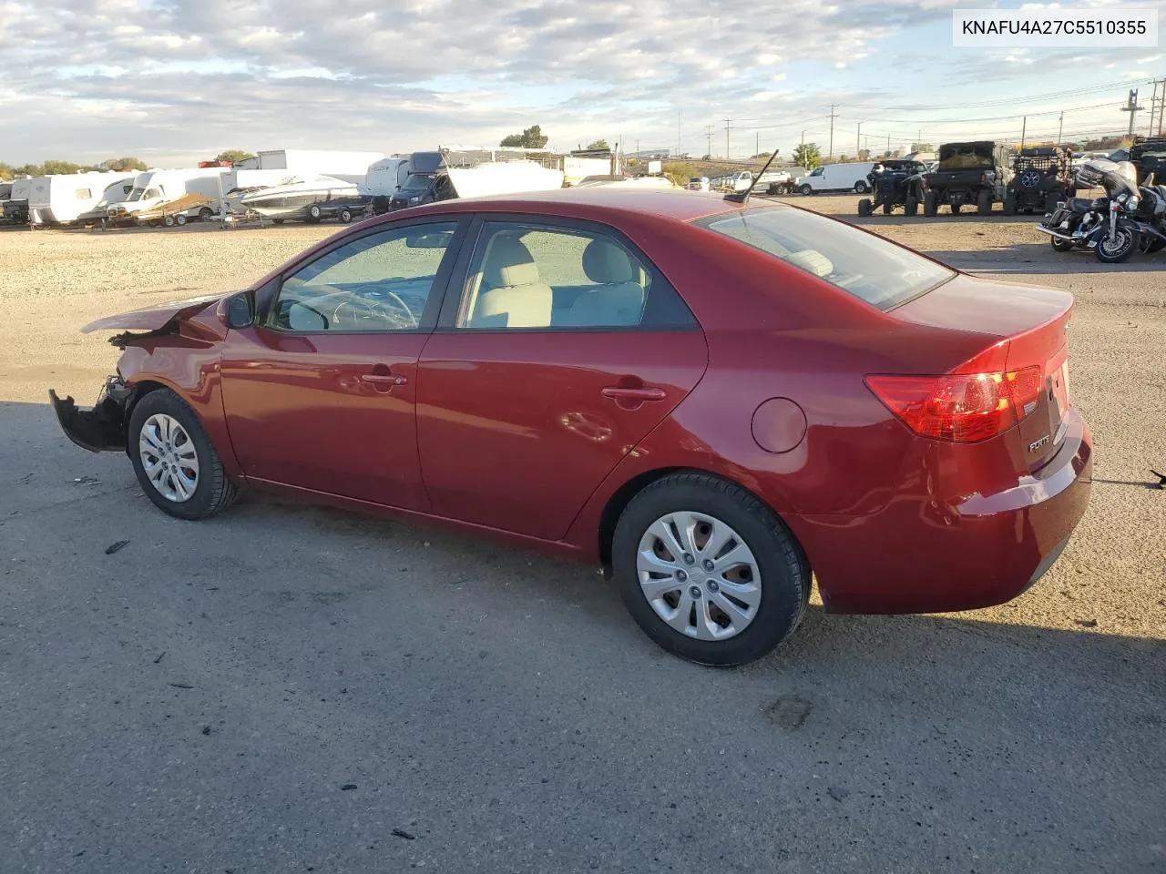 2012 Kia Forte Ex VIN: KNAFU4A27C5510355 Lot: 76011624