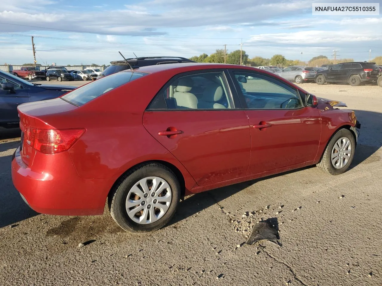 2012 Kia Forte Ex VIN: KNAFU4A27C5510355 Lot: 76011624