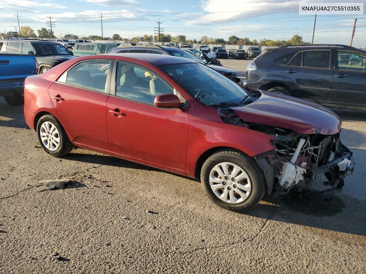 2012 Kia Forte Ex VIN: KNAFU4A27C5510355 Lot: 76011624