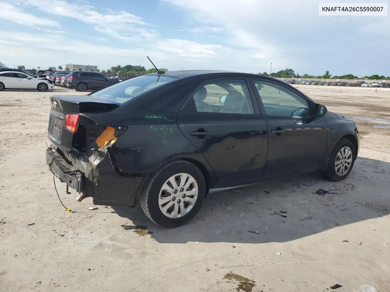 2012 Kia Forte Lx VIN: KNAFT4A26C5590007 Lot: 76022474