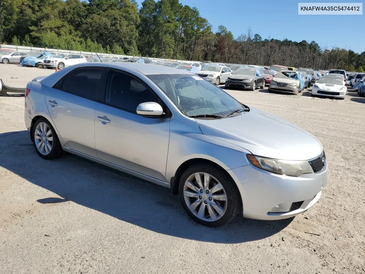 2012 Kia Forte Sx VIN: KNAFW4A35C5474412 Lot: 76138364