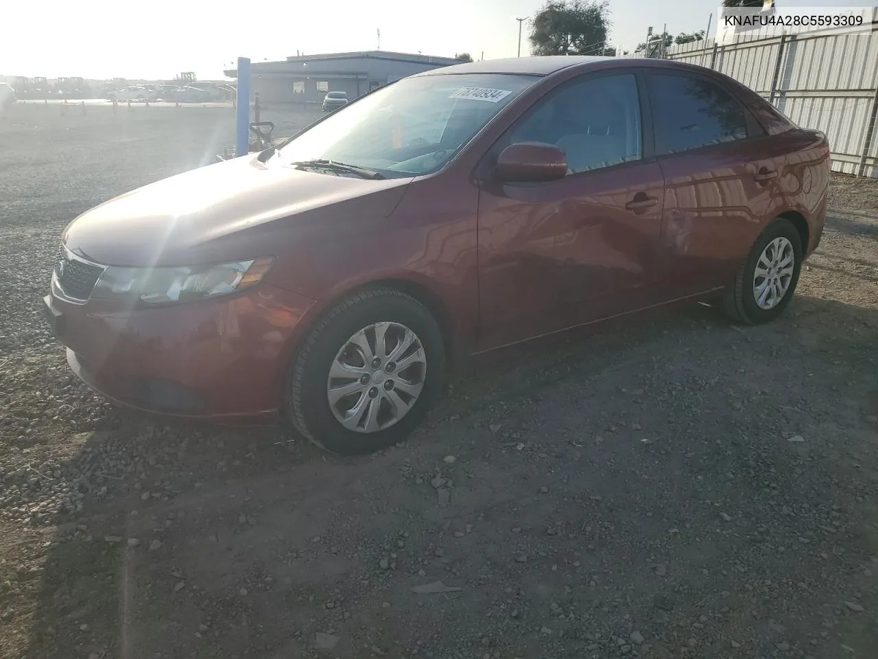 2012 Kia Forte Ex VIN: KNAFU4A28C5593309 Lot: 76740934