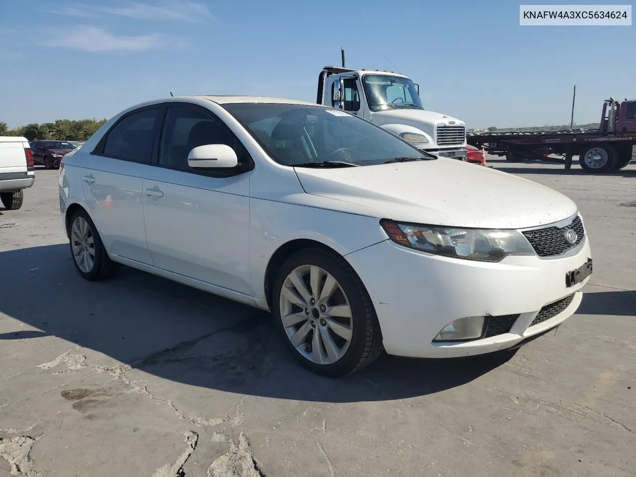 2012 Kia Forte Sx VIN: KNAFW4A3XC5634624 Lot: 77106734