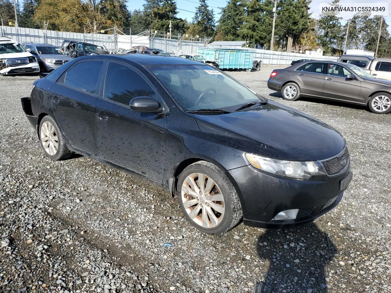 2012 Kia Forte Sx VIN: KNAFW4A31C5524349 Lot: 78334264