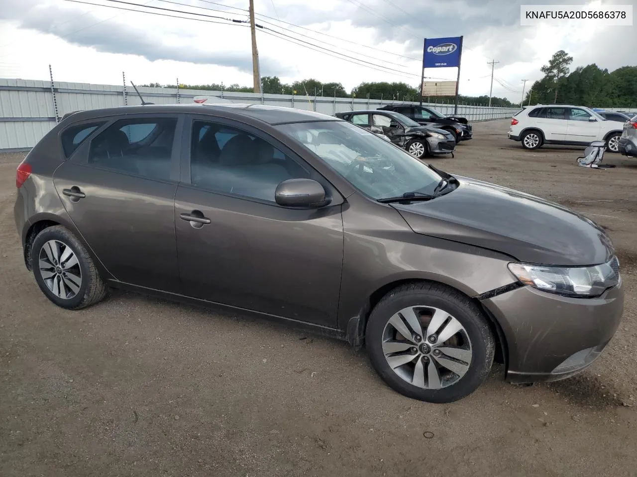 2013 Kia Forte Ex VIN: KNAFU5A20D5686378 Lot: 62987394