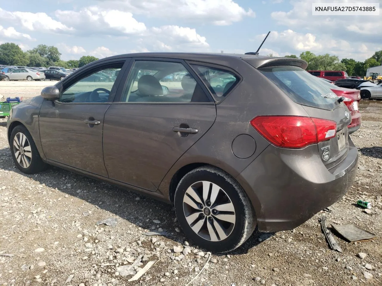 2013 Kia Forte Ex VIN: KNAFU5A27D5743885 Lot: 63921474