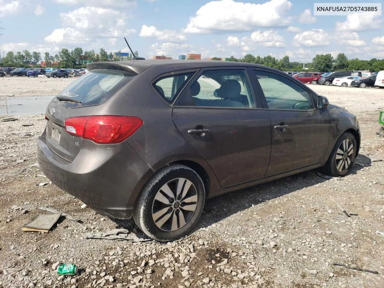 2013 Kia Forte Ex VIN: KNAFU5A27D5743885 Lot: 63921474