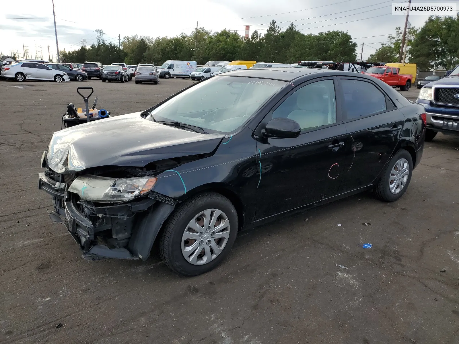 KNAFU4A26D5700973 2013 Kia Forte Ex