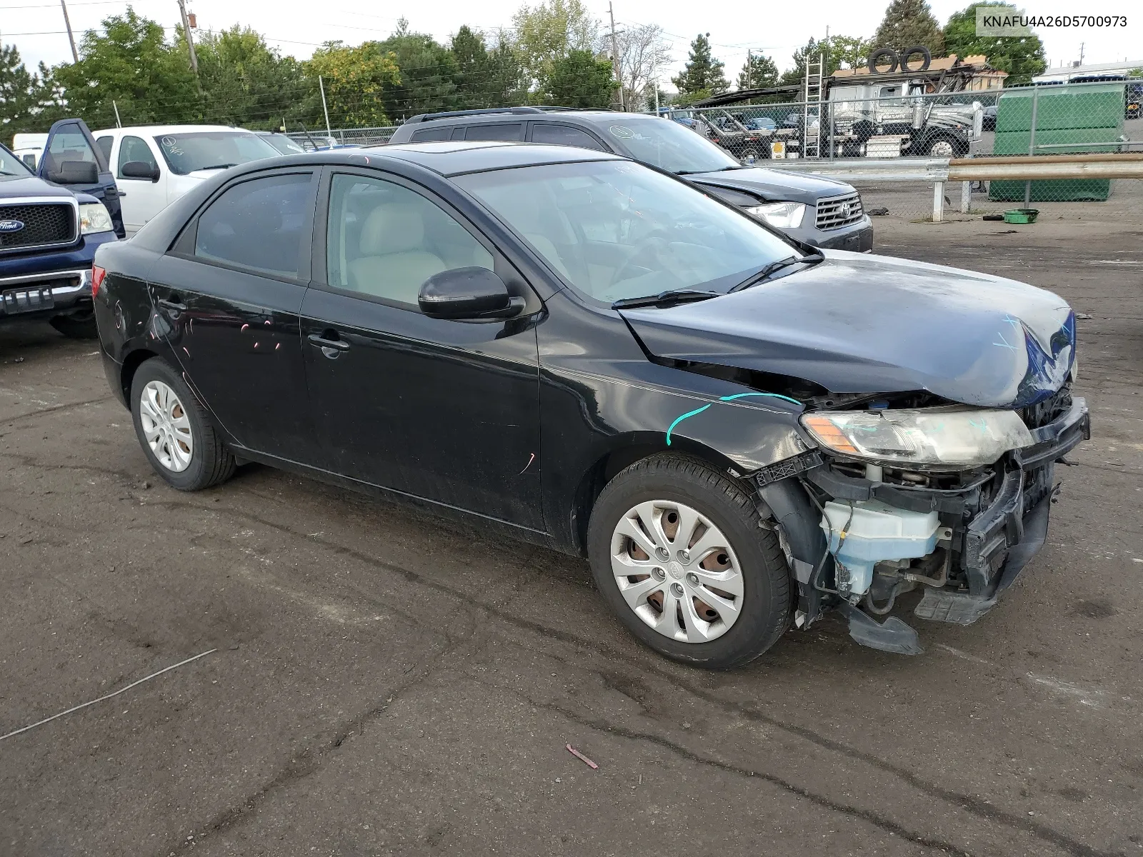 2013 Kia Forte Ex VIN: KNAFU4A26D5700973 Lot: 67343244