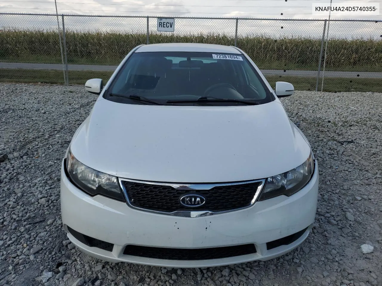 KNAFU4A24D5740355 2013 Kia Forte Ex