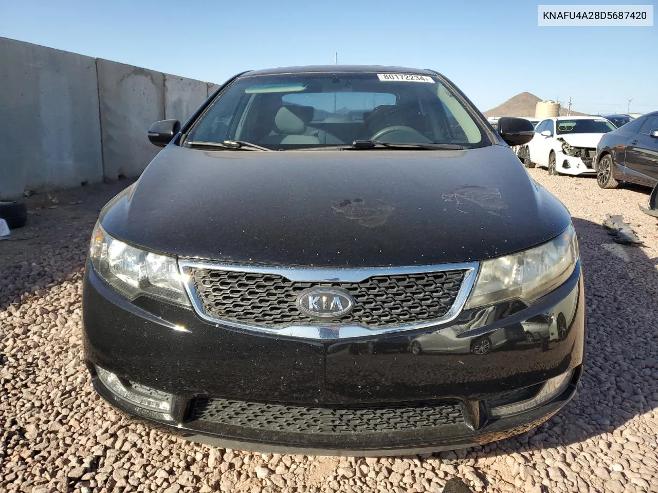 2013 Kia Forte Ex VIN: KNAFU4A28D5687420 Lot: 80172234