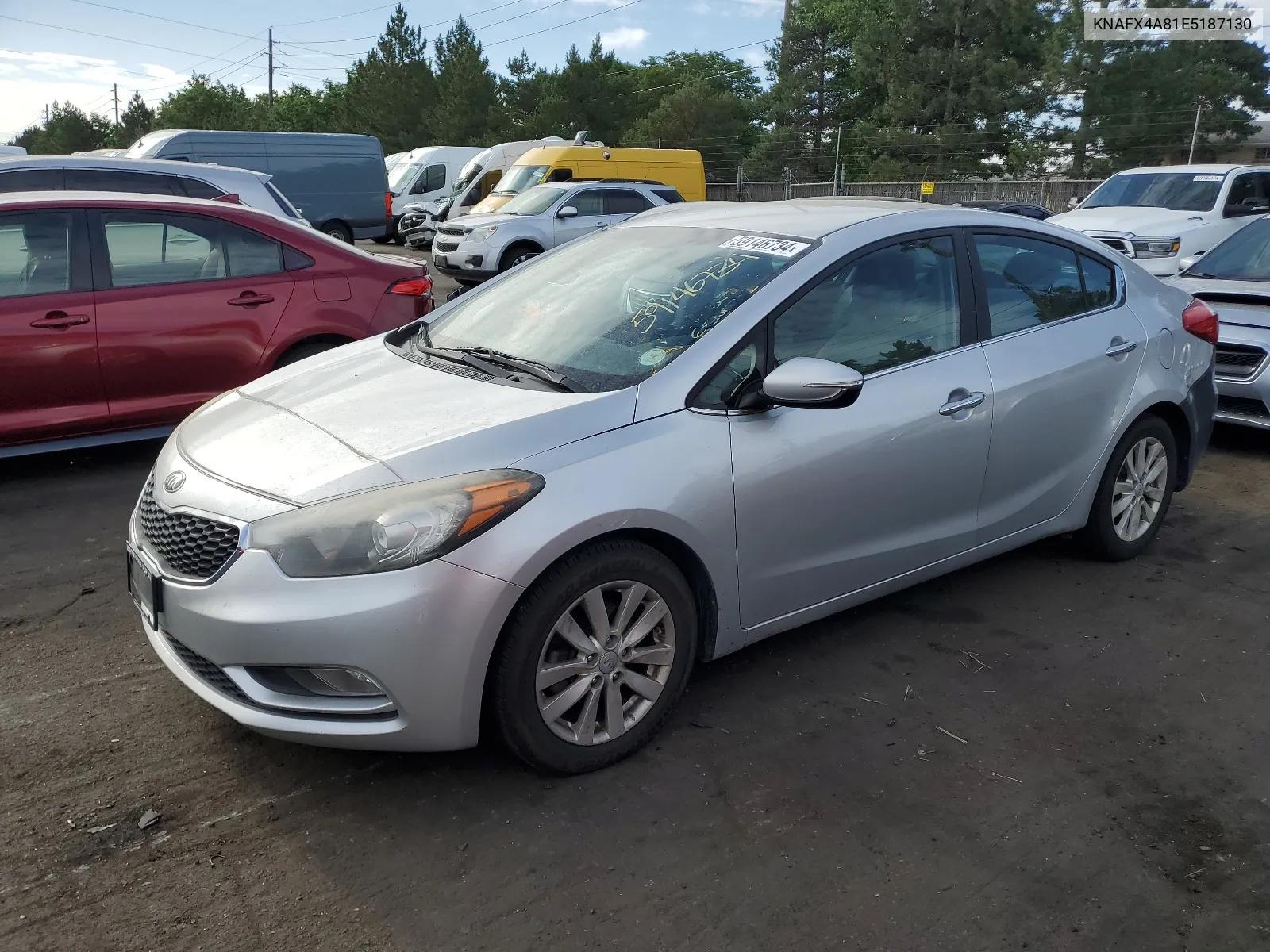 2014 Kia Forte Ex VIN: KNAFX4A81E5187130 Lot: 59146734