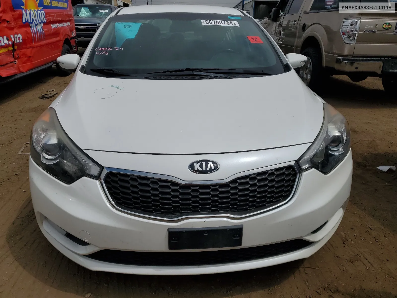 2014 Kia Forte Ex VIN: KNAFX4A83E5104118 Lot: 66780784