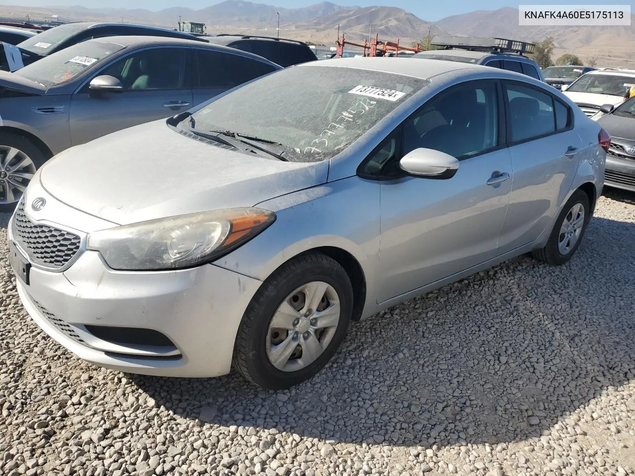 2014 Kia Forte Lx VIN: KNAFK4A60E5175113 Lot: 73777524