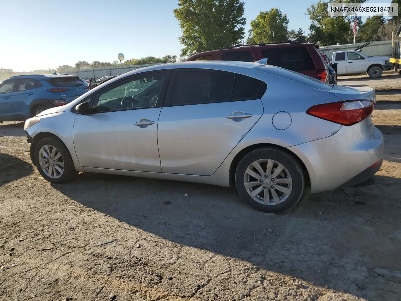 2014 Kia Forte Lx VIN: KNAFX4A6XE5218471 Lot: 74195264