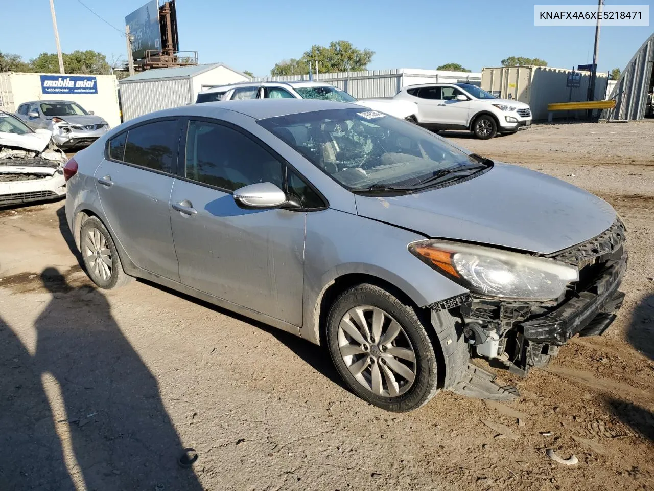 2014 Kia Forte Lx VIN: KNAFX4A6XE5218471 Lot: 74195264