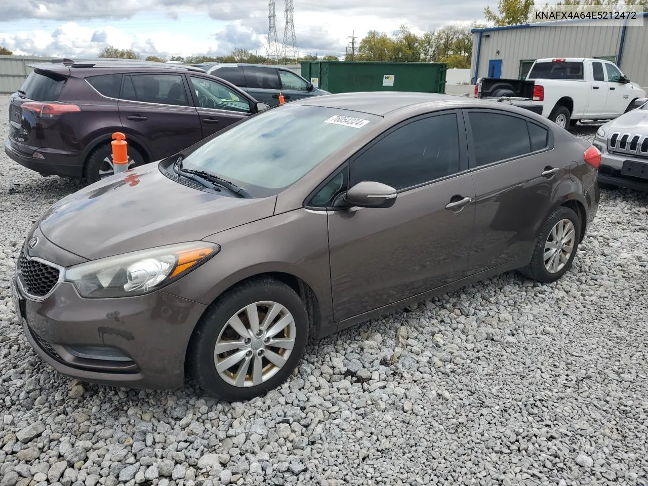 2014 Kia Forte Lx VIN: KNAFX4A64E5212472 Lot: 76054324