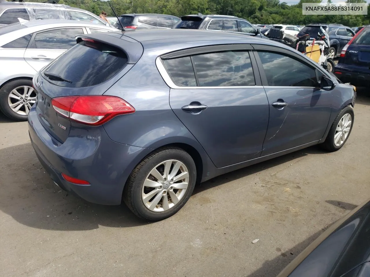 KNAFX5A88F5314091 2015 Kia Forte Ex