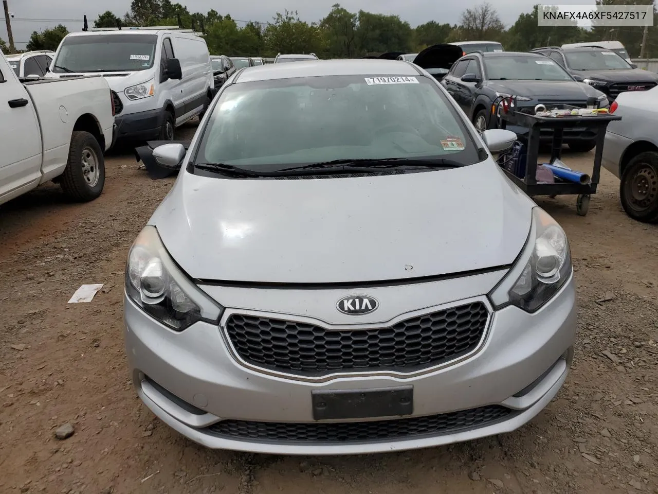 2015 Kia Forte Lx VIN: KNAFX4A6XF5427517 Lot: 71970214