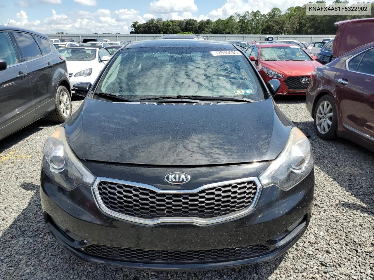 2015 Kia Forte Ex VIN: KNAFX4A81F5322902 Lot: 73945404