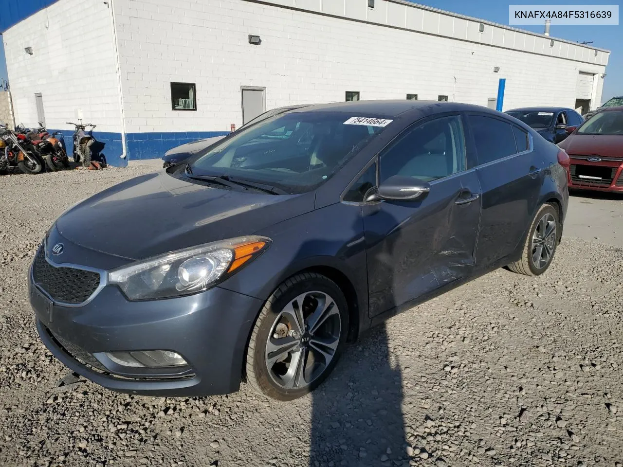 2015 Kia Forte Ex VIN: KNAFX4A84F5316639 Lot: 75414664