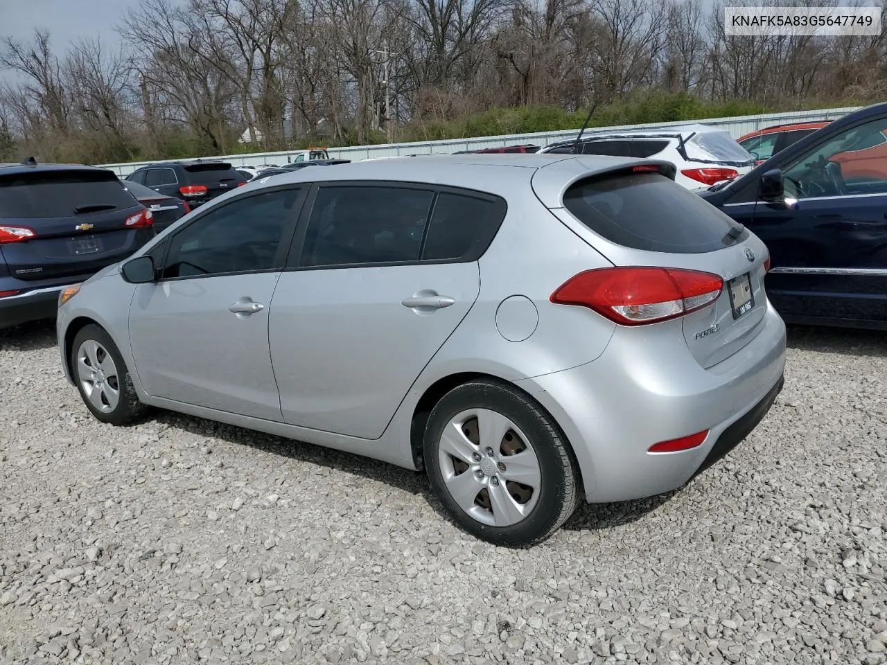 KNAFK5A83G5647749 2016 Kia Forte Lx