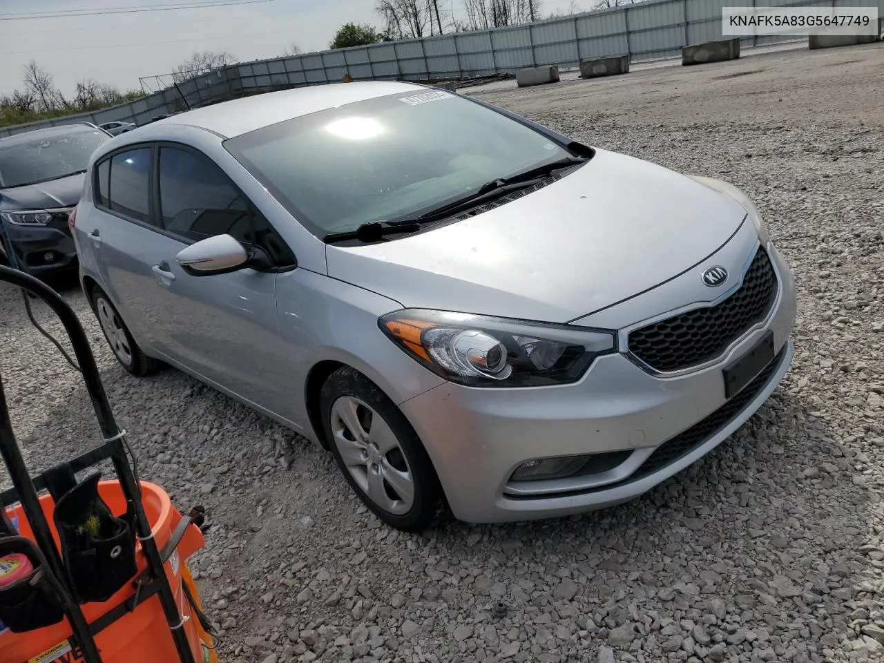 KNAFK5A83G5647749 2016 Kia Forte Lx