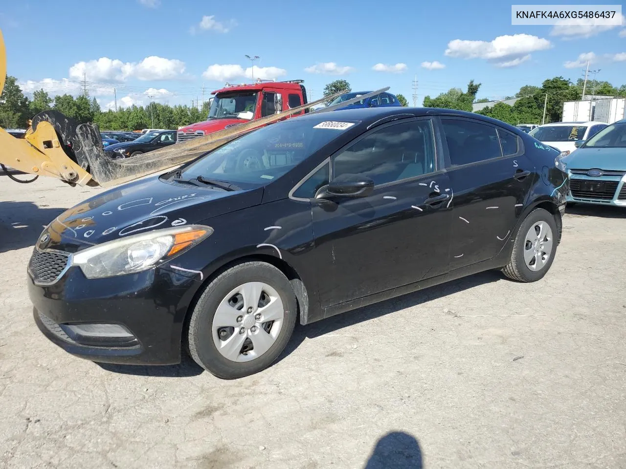 2016 Kia Forte Lx VIN: KNAFK4A6XG5486437 Lot: 58680034