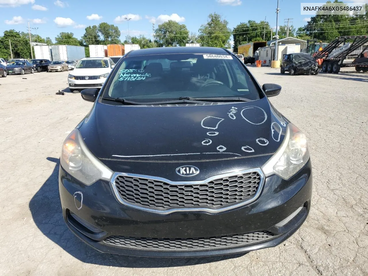 KNAFK4A6XG5486437 2016 Kia Forte Lx