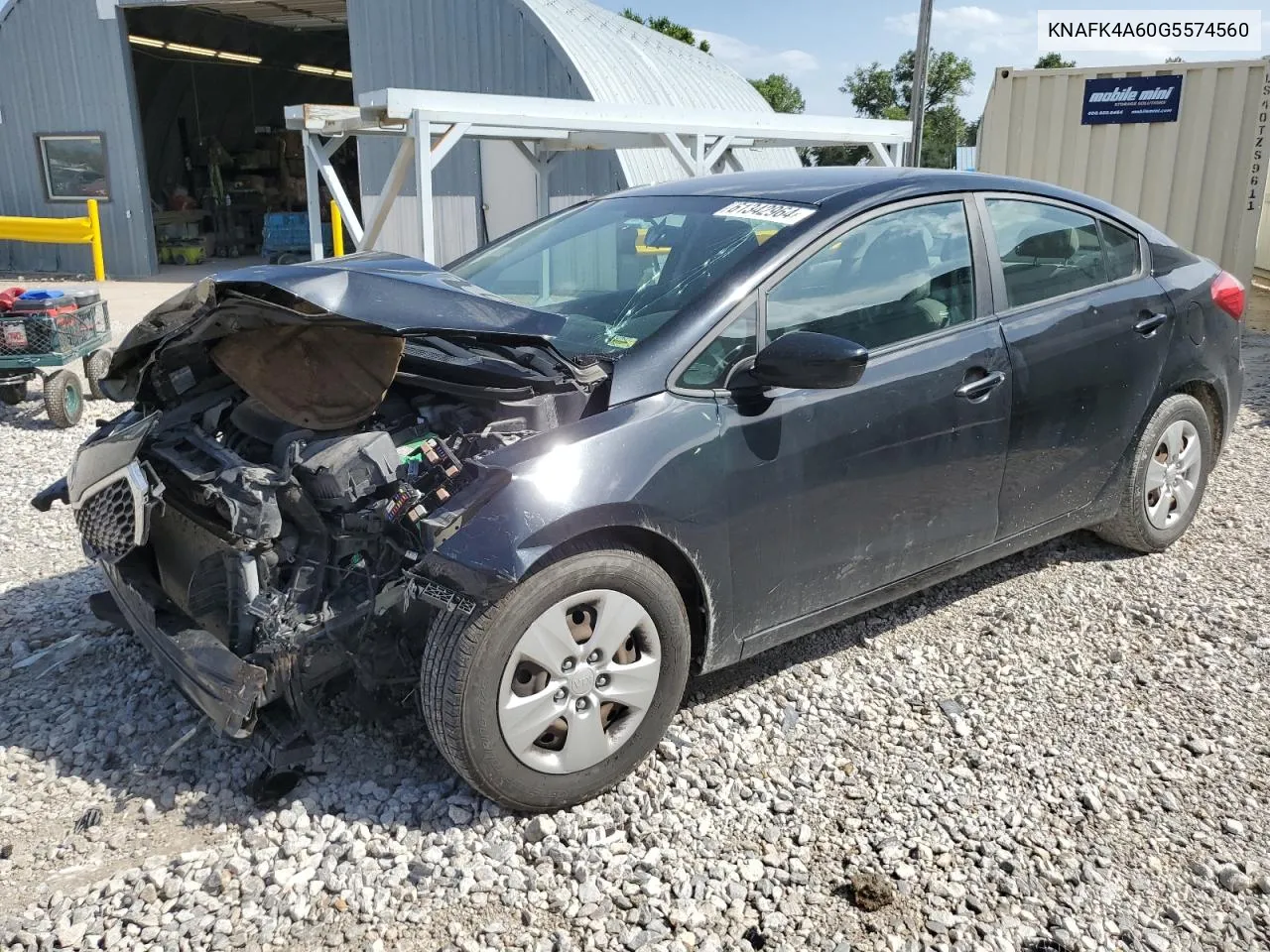 2016 Kia Forte Lx VIN: KNAFK4A60G5574560 Lot: 61342964