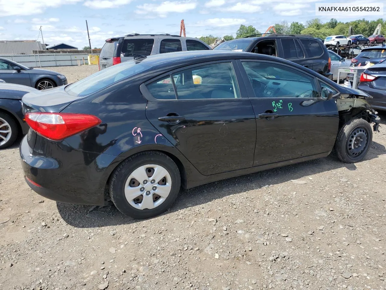 2016 Kia Forte Lx VIN: KNAFK4A61G5542362 Lot: 67765154