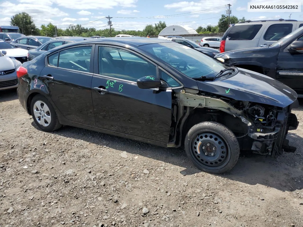 2016 Kia Forte Lx VIN: KNAFK4A61G5542362 Lot: 67765154