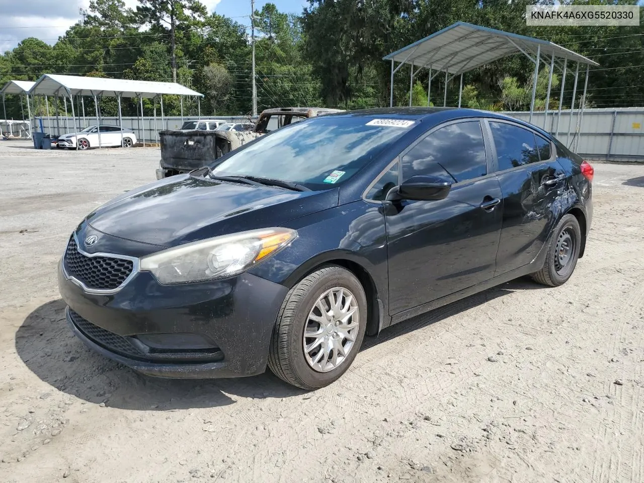 2016 Kia Forte Lx VIN: KNAFK4A6XG5520330 Lot: 68069224