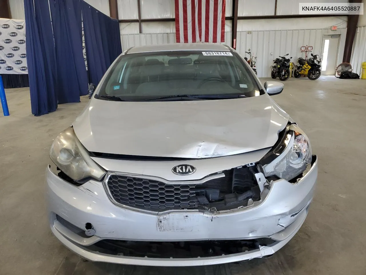 2016 Kia Forte Lx VIN: KNAFK4A64G5520887 Lot: 68318714